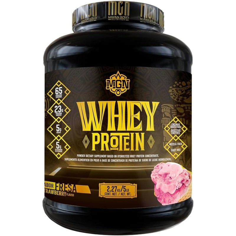 Whey Protein Mayan Gold Nutrition sabor Fresa