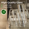 ComSaf 0.8 Qt Glass Food Storage Jars Set of 6,