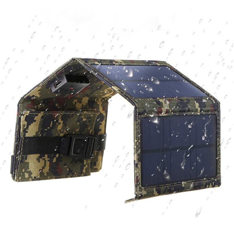 20W Outdoor Camping Hiking USB Solar Panel Portable Solar Power