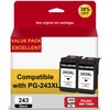 PG-243XL Black Ink Cartridges Combo Pack Replacement for Canon PG-243