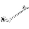 WZKALY Towel Rail Wall Mounted, 32-49cm Adjustable Towel Holder, Chrome