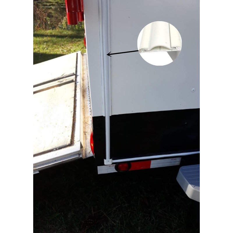 RV Vinyl Trim Molding Insert 3/4" White for RV Camper