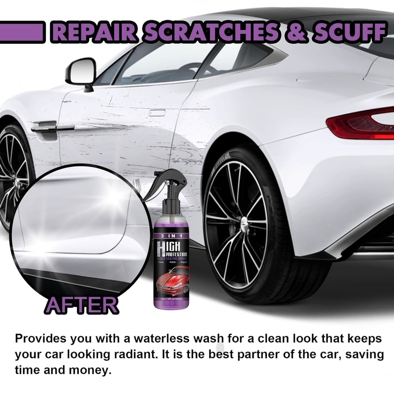 3Pcs Car Coating Spray, High Protection 3 in 1 Spray,