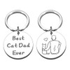 Reizteko Cute Cat Themed Keychain for Women, Funny Cat Lover
