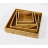 Bam & Boo - 4-Pieces Square Natural Bamboo Desk Drawer