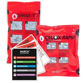 Mojo® Pocket Bleeder Kit - Includes CELOX Rapid Gauze, SWAT-T Tourniquet (Basic)