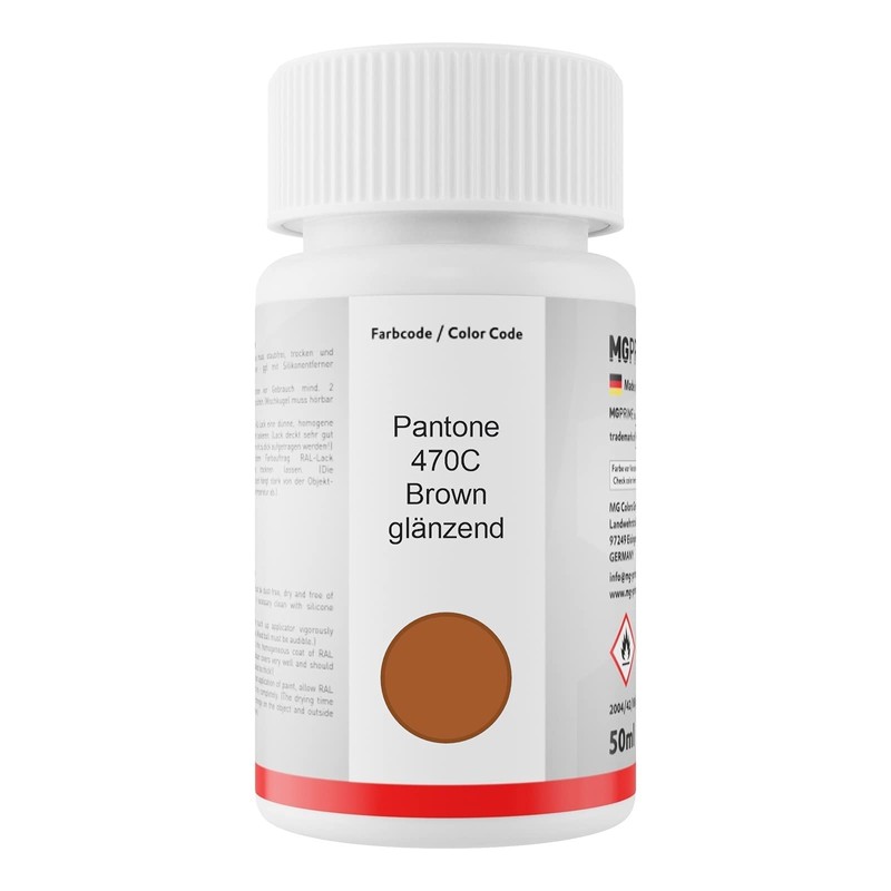 Pantone 470C Brown Gloss Paint Pen 50 ml Quick Drying