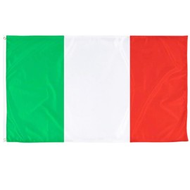 Cosymate Italy Flag Italian National Flag 3x5ft Flag with Brass Grommets, Vivid Color, UV Fade Resistant, Canvas Header, Double Stitched, Bandiera Italiana, 90x150cm