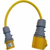 110V Industrial Adaptor Lead 16 Amp plug to 32 Amp