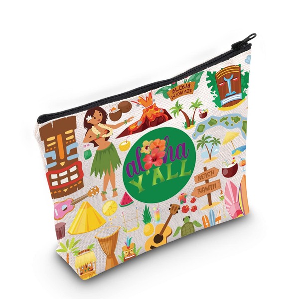 LEVLO Aloha Hawaii - Bolsa de maquillaje para cosméticos, regalo