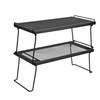 IBERG Cabinet Shelf - Set of 2 Mesh Shelf Organizers