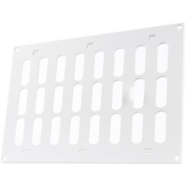 Vent Systems 300 x 200 mm / 12" x 8" Inch Vent Cover - White Adjustable Metal Grill Cover - Air Supply Ventilation - Metal Grate - Vent Covers/Grilles for Heating/Cooling, Home, Kitchen, Bathroom