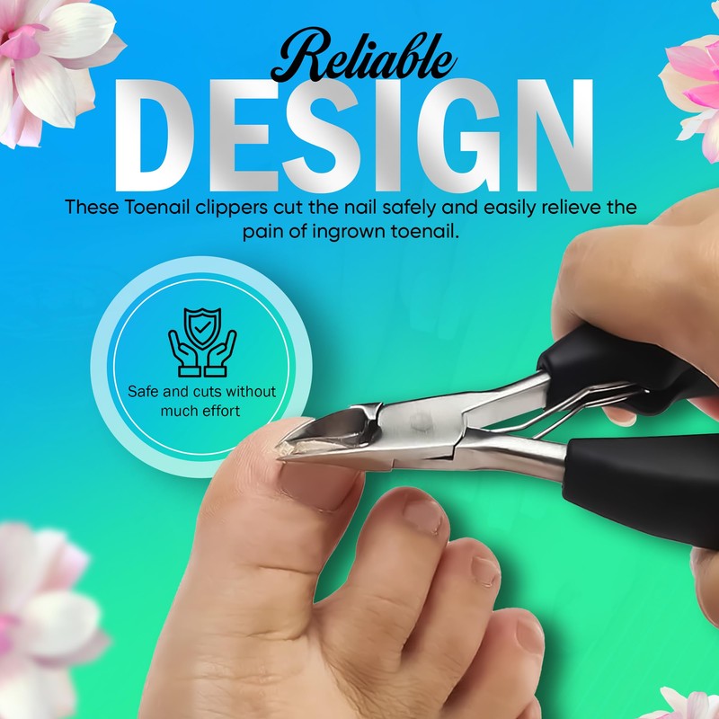 Toenail Clippers Set for Thick & Ingrown Nails Tough Toenail