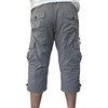 The Lazy King Men's Long Cargo Shorts (US, Alpha, Medium,