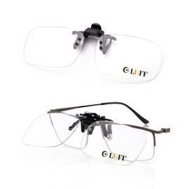 LUFF Reading Glasses Clip on for Men Women,Portable Flip up Blue Light Blocking Ultra Light Readers Design for Myopia