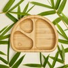 Munchkin® Bambou™ Divided Suction Plate - Eco-Friendly Bamboo Dinnerware for