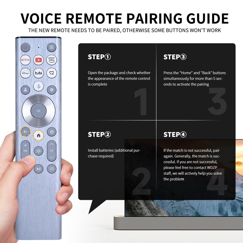 ERF6A80 New Voice Remote Control Replacement for Hisense U6 U7
