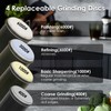 WANTTIK Rolling Knife Sharpener Kit, 4-in-1 w/Leather Strop & 4