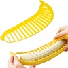 2-Pack... Banana Slicer Kitchen Tool, Plastic Fruit Cutter, Fruit Cutter,