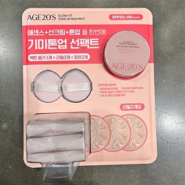 AGE20S 글로우핏 톤업선팩트 리필 3 + 퍼프 2개 AGE20S Glow Fit Tone Up Sun Pact Refill 3 + 2 Puff