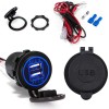 Ginsco Dual Usb Car Charger Adapter 12V 4.2A With Inline