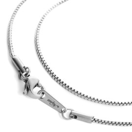 Napist Necklace Chain, Surgical Stainless Steel, Hypoallergenic, Venetian Chain (Box), Stainless Steel, No Gemstone