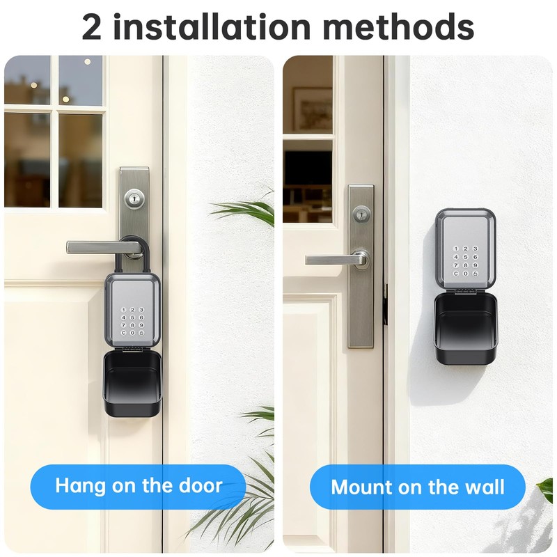 Smart Key Lock Box - Bluetooth APP(Tuya APP) Control &