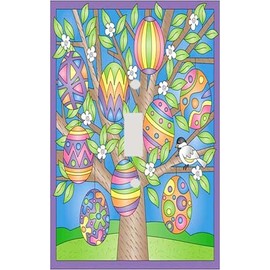 Easter Egg Tree Switchplate - Switch Plate Cover