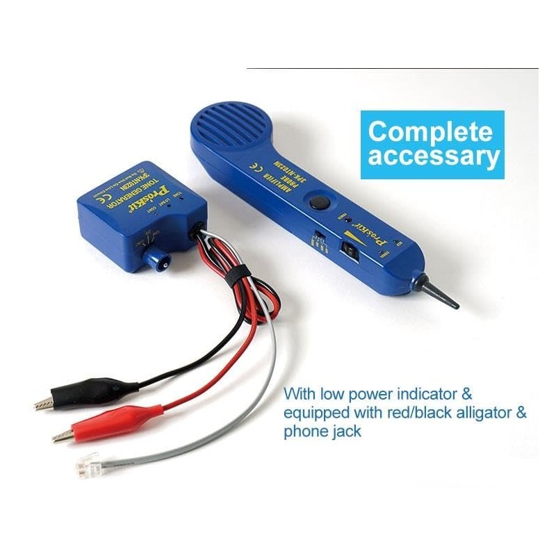 Pro'sKit Tool Solutions 3PK-NT023N Tone And Probe Kit AC Wire,