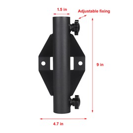 Truck Bed Rail Flag Pole Holder Mounting System Compatible with Tacoma Tundra(Black)