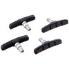 Point V-Brake Aluminium Brake Pads, Black, 2 Pairs, 70 mm