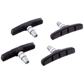 Point V-Brake Aluminium Brake Pads, Black, 2 Pairs, 70 mm