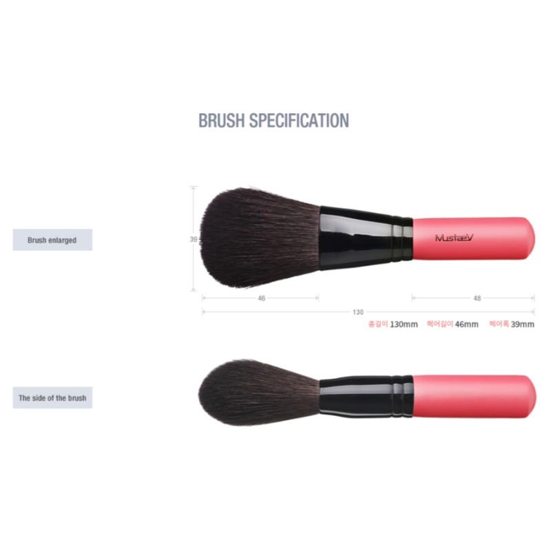 Mustaev Easy Loose Powder Pact Hwasa Brush So Pink BNS