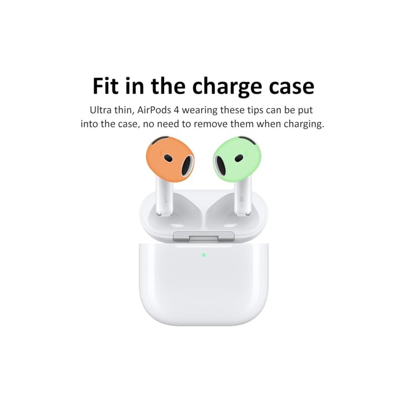 BLUEWALL Fit in Case Eartips Compatible with AirPods 4 Earbuds