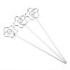 100Pcs DIY Flower Shape Metal Wire Memo Card Photo Picture