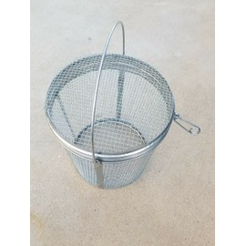 Fish Trap T-0175-R Parts Washer Accessory Basket Mesh 8.5 x 9 Inch Round with Lid