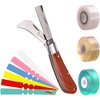 NAYE Garden Grafting Knife with Grafting Tapes and Plant Labels,Stailess