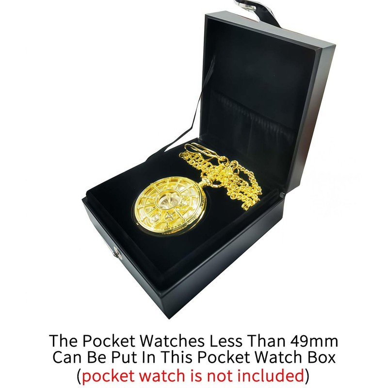 DerMacht Leather Pocket Watch Box Portable Single PU Pocket Watches