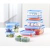 Tefal Master Seal Fresh Rectangle Food Storage, Clear/Blue, 1.6 Litre