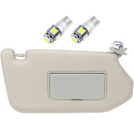 SCITOO Right Passenger Side Sun Visor Assembly fit for 2013-2018 for Nissan Pathfinder 2014-2017 for Infiniti QX60 2013 for Infiniti JX35 with Sunroof (Tan Beige)