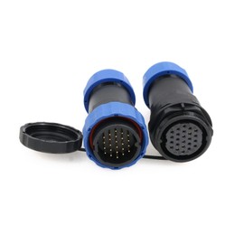 ZBLZGP SD28 24 Pin In Line Cable Male Female Plug Socket Waterproof IP68 Aviation 28 mm Plug Round Electrical Automotive Plastic Power Connector