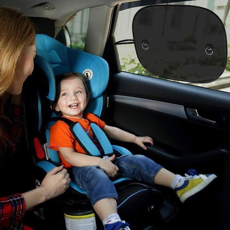 2 Pack Car Side Window Sunshades Universal Harmful UV Rays