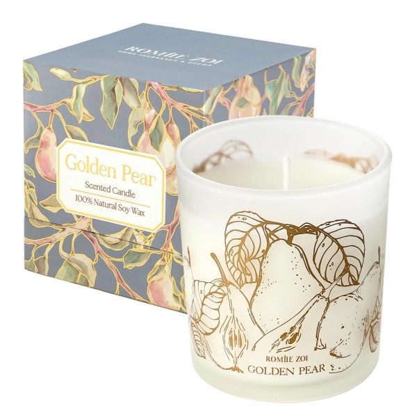 Romiie Zoi Best Candle Golden Pear 6oz Aromatherapy Soy Wax
