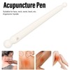 Manual Acupuncture Pen White Ceramic Face Body Acupressure Bar Deep