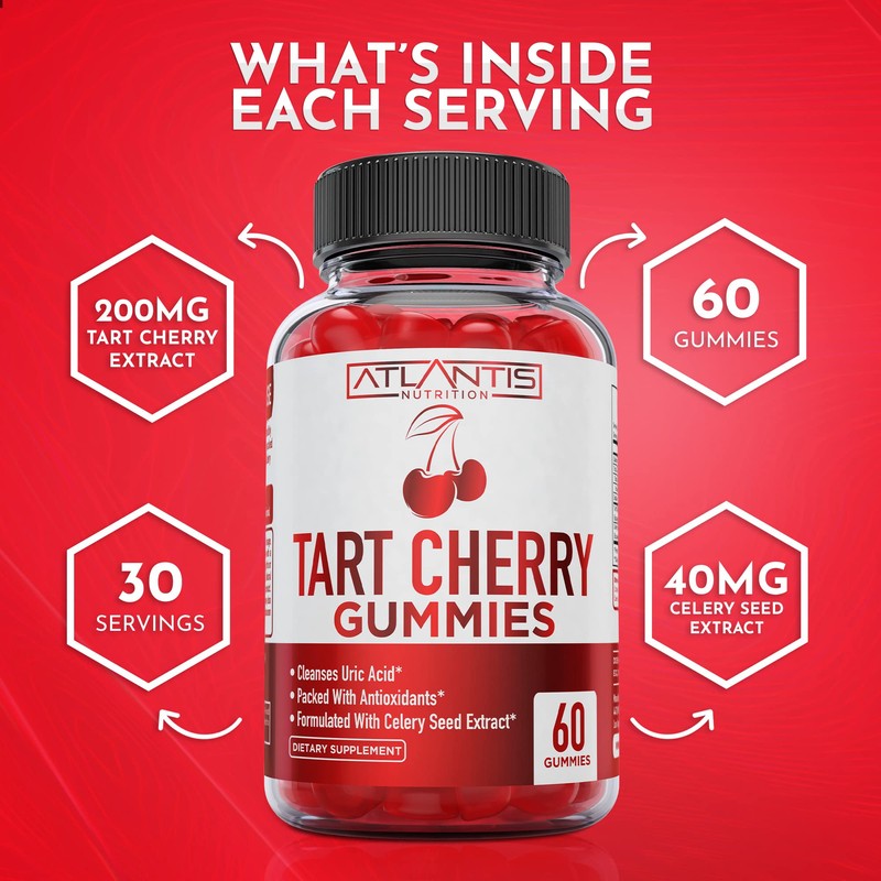 Tart Cherry Gummies 2-Pack with Celery Seed Extract - Advanced