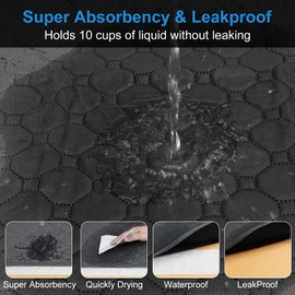 2 Pack Guinea Pig Cage Liner, Washable Guinea Pig Pee Pads 50x60cm, Waterproof Reusable Washable Puppy Pee Pads, Super Absorbent Leak-Proof Non-Slip Training Mat for Small Animals Guinea Pigs Rabbits