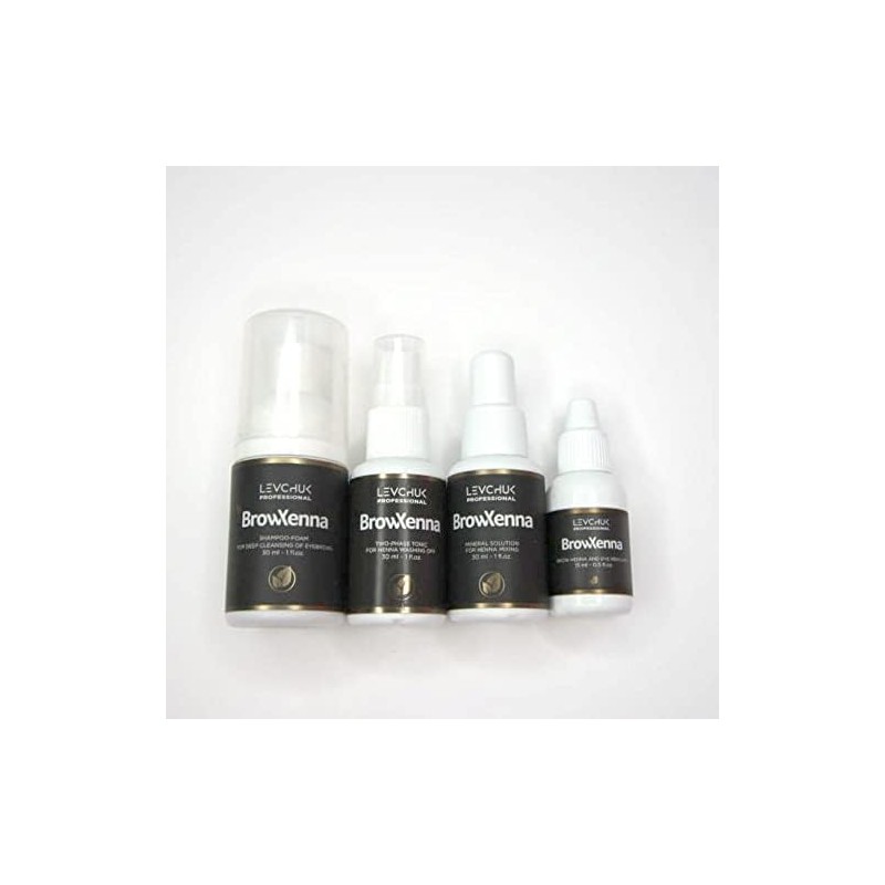BrowXenna Brow Shampoo de 30 ml; para aplicación de Henna