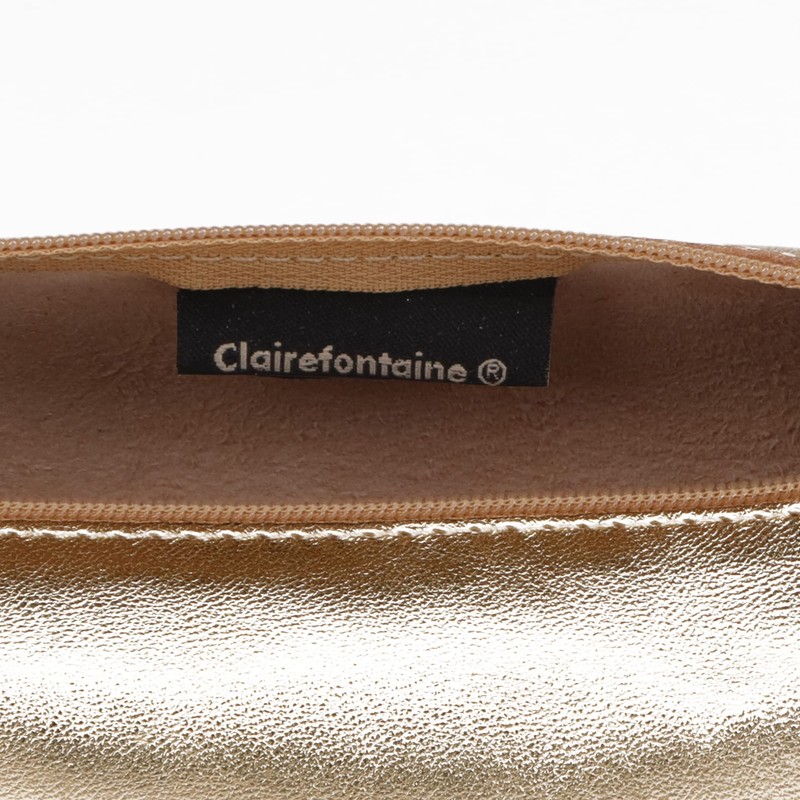 Clairefontaine - Ref 8692C - Cuirisé' Leather Round Pencil Case