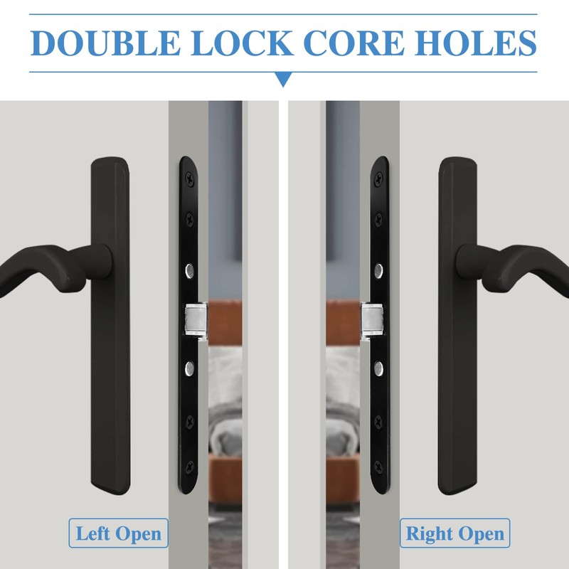 gifsin 2 Point Bolt Mortise Lock Set Storm Door Fits