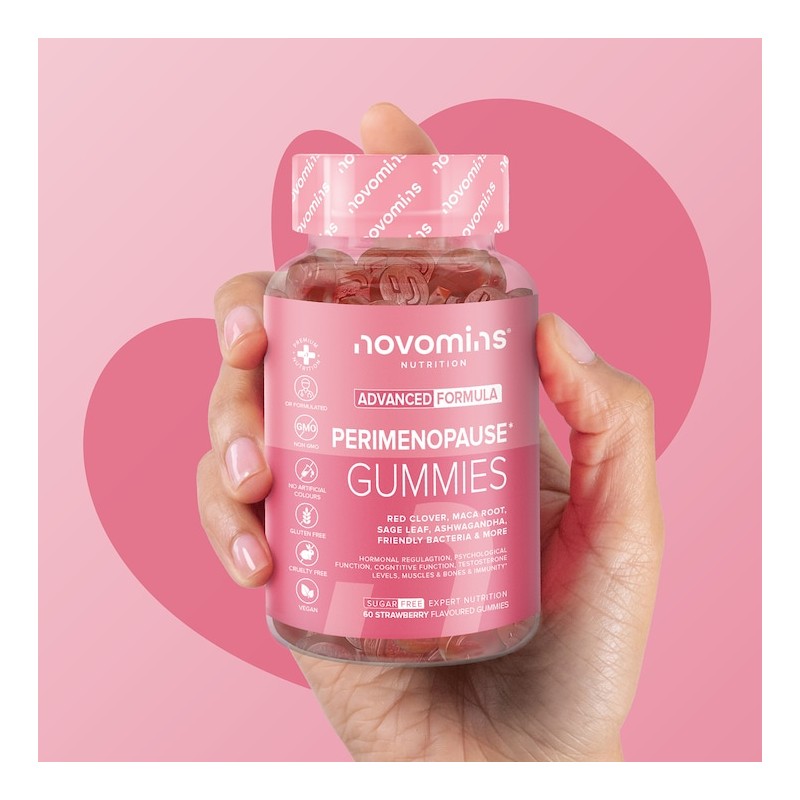 Novomins Perimenopause Strawberry-Flavoured 60 Gummies